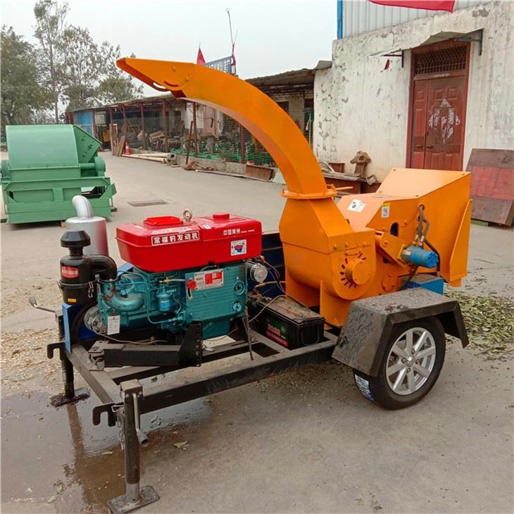 Branch Tree Cutting Disc Wood Chipper Machine