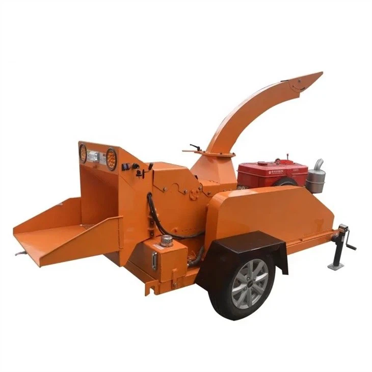 Portable Diesel Wood Branch Chipper
