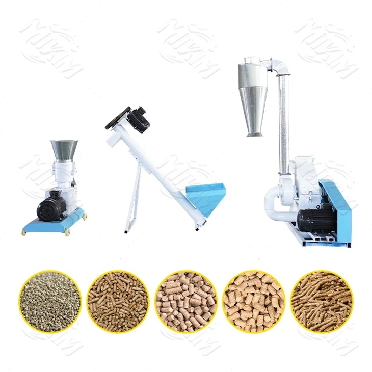 Ligne de production de granulés d'aliments pour volailles à haute efficacité de 400 à 600 kg/h